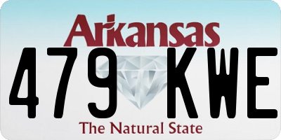 AR license plate 479KWE