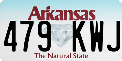 AR license plate 479KWJ