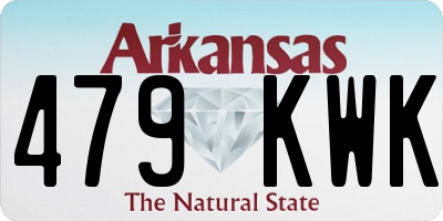 AR license plate 479KWK
