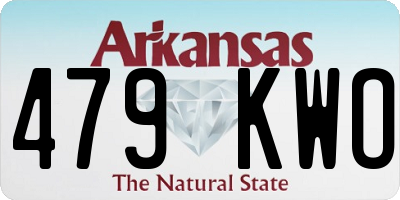 AR license plate 479KWO