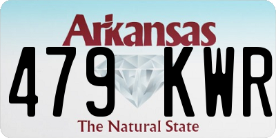 AR license plate 479KWR