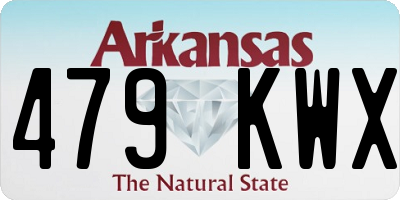AR license plate 479KWX