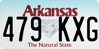 AR license plate 479KXG