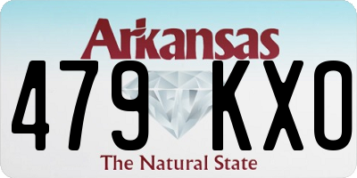 AR license plate 479KXO