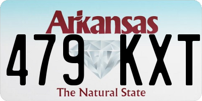 AR license plate 479KXT