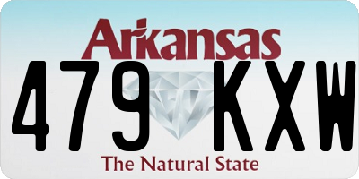 AR license plate 479KXW
