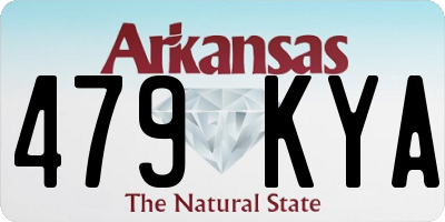 AR license plate 479KYA