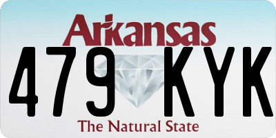AR license plate 479KYK