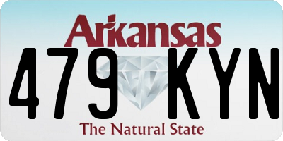 AR license plate 479KYN