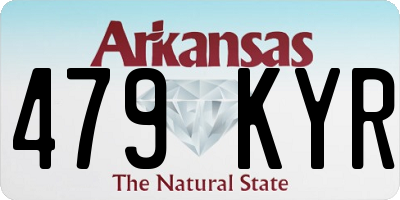 AR license plate 479KYR