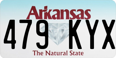 AR license plate 479KYX