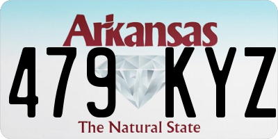 AR license plate 479KYZ