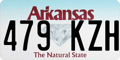 AR license plate 479KZH