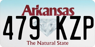 AR license plate 479KZP
