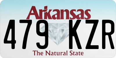 AR license plate 479KZR
