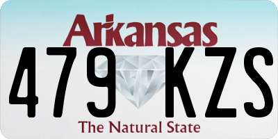 AR license plate 479KZS