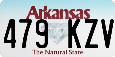 AR license plate 479KZV