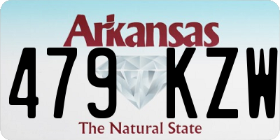 AR license plate 479KZW