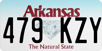 AR license plate 479KZY