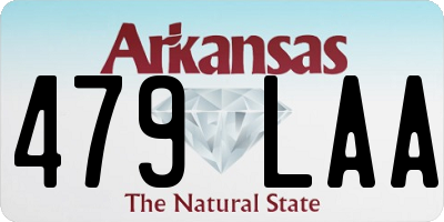 AR license plate 479LAA