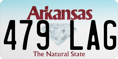 AR license plate 479LAG