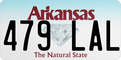 AR license plate 479LAL