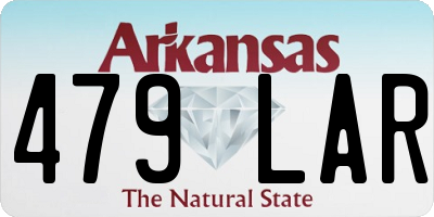 AR license plate 479LAR