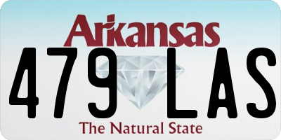 AR license plate 479LAS