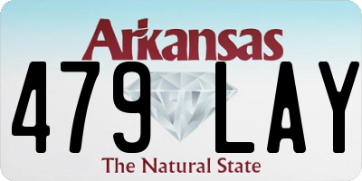 AR license plate 479LAY