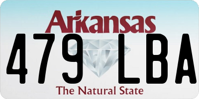 AR license plate 479LBA