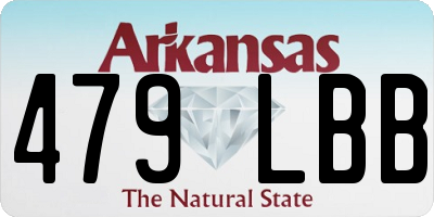 AR license plate 479LBB