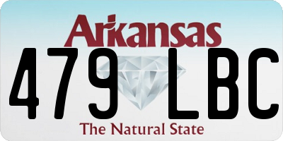 AR license plate 479LBC