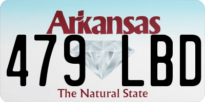 AR license plate 479LBD
