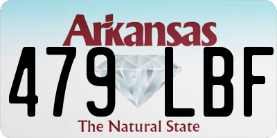 AR license plate 479LBF