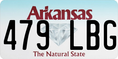 AR license plate 479LBG