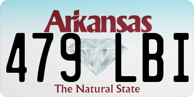 AR license plate 479LBI