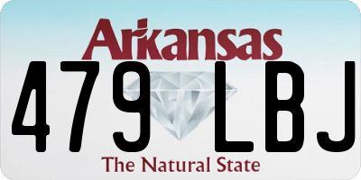 AR license plate 479LBJ