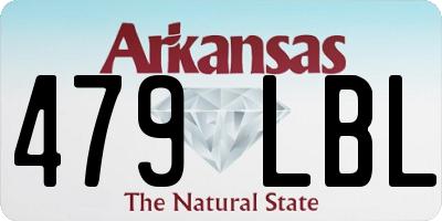 AR license plate 479LBL