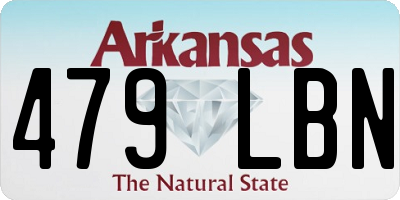 AR license plate 479LBN