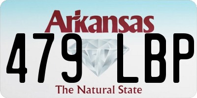 AR license plate 479LBP