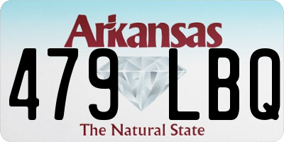 AR license plate 479LBQ