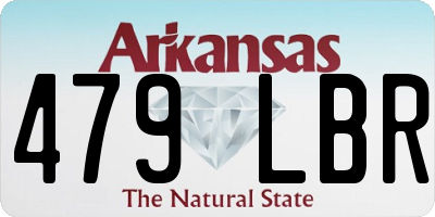 AR license plate 479LBR