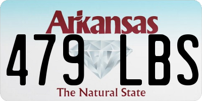 AR license plate 479LBS