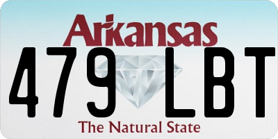 AR license plate 479LBT