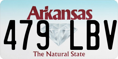 AR license plate 479LBV