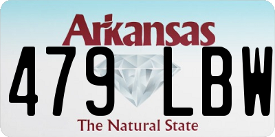 AR license plate 479LBW