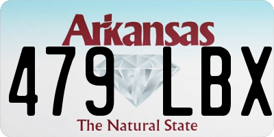 AR license plate 479LBX