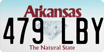 AR license plate 479LBY