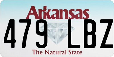 AR license plate 479LBZ