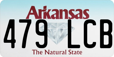 AR license plate 479LCB